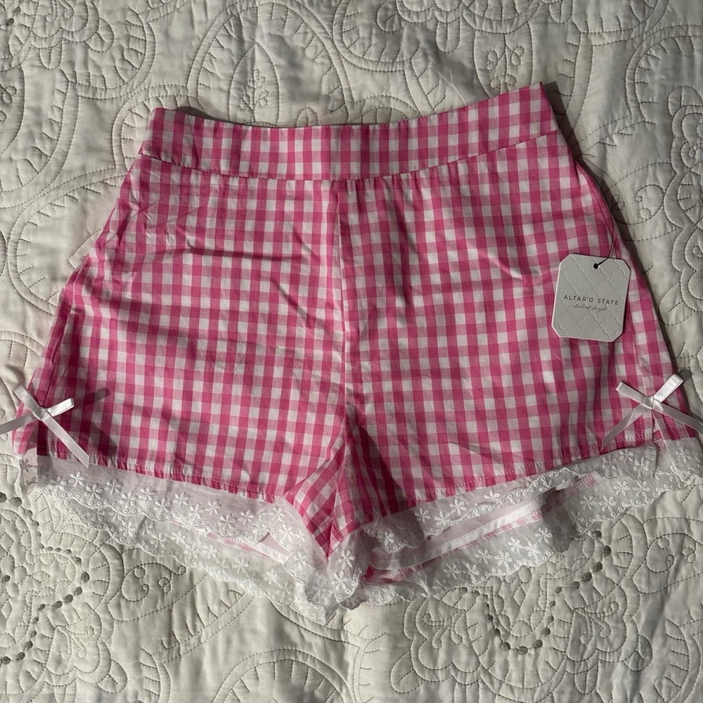 Altar’d State gingham shorts